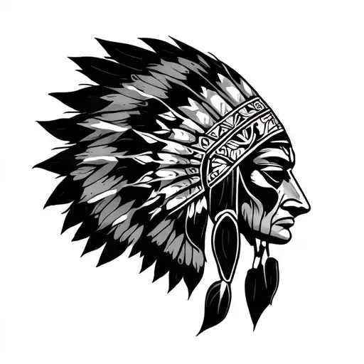 Cherokee Tribal tattoo design idea