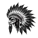 Cherokee Tribal tattoo design idea