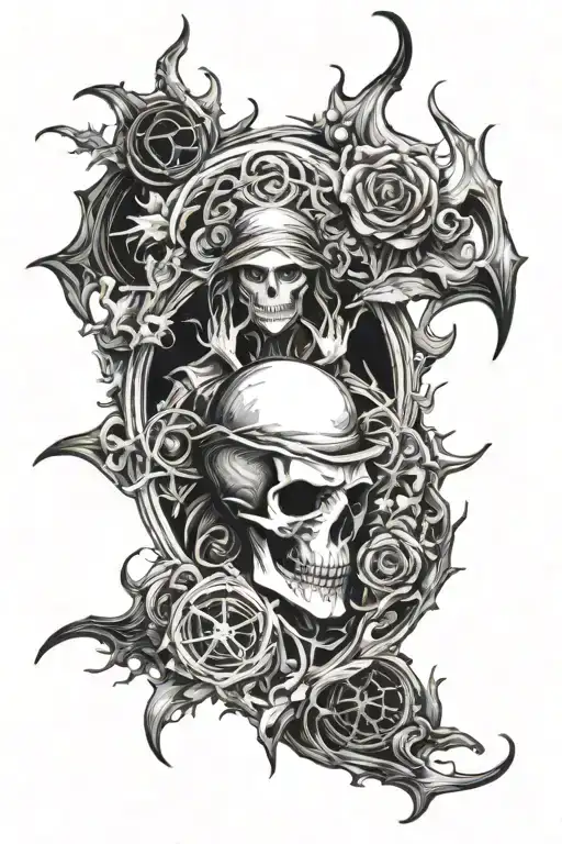 Bloodborne style tattoo tattoo design idea