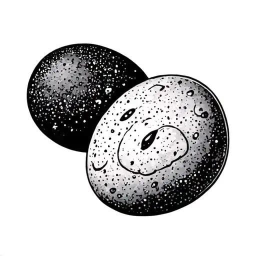 Pebble tattoo design idea