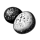 Pebble tattoo design idea