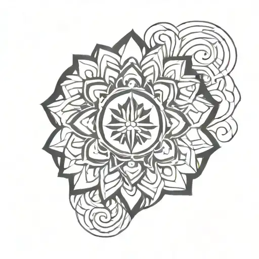 sudarshan chakra tattoo design idea