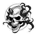 Japanese Horror tattoo design idea