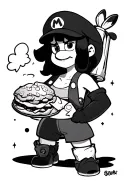 Bob's burger, Steven universe, hazbin hotel, kirby, Mario, eevee tattoo design idea