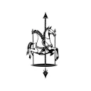 carousel horse tattoo design idea