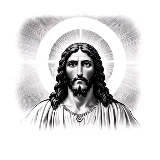 Jesus In Japanese tattoo design idea