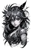 anime theme tattoo tattoo design idea