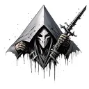 pyramid head silent hill tattoo design idea