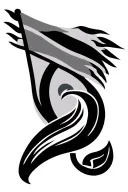 Guatemalan flag crest with Lake Atitlan in the background tattoo design idea