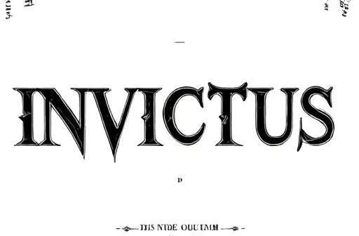 "INVICTUS" tattoo design idea