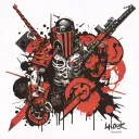 embrace the suck warrior   tattoo design idea