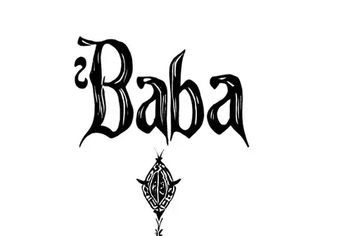"Baba" tattoo design idea