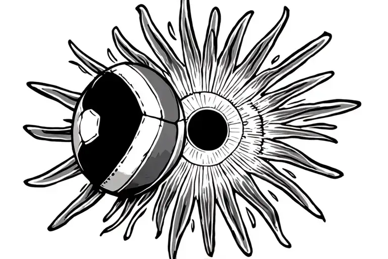 uruguay sun, tero, rugby ball tattoo design idea