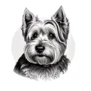 Westie tattoo design idea