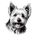 Westie tattoo design idea