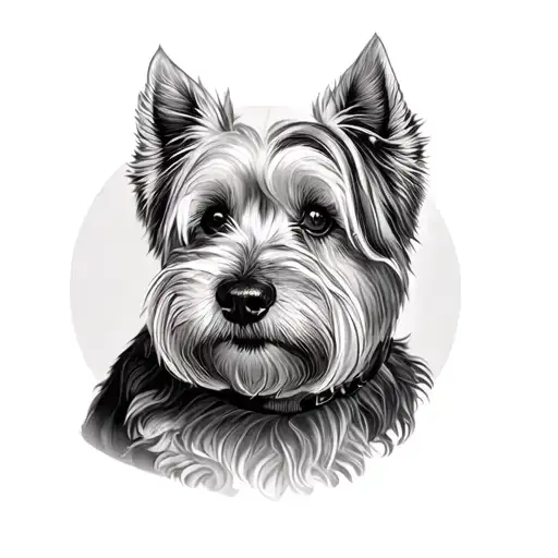Westie tattoo design idea