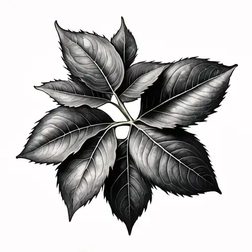 fig leaves tattoo design idea