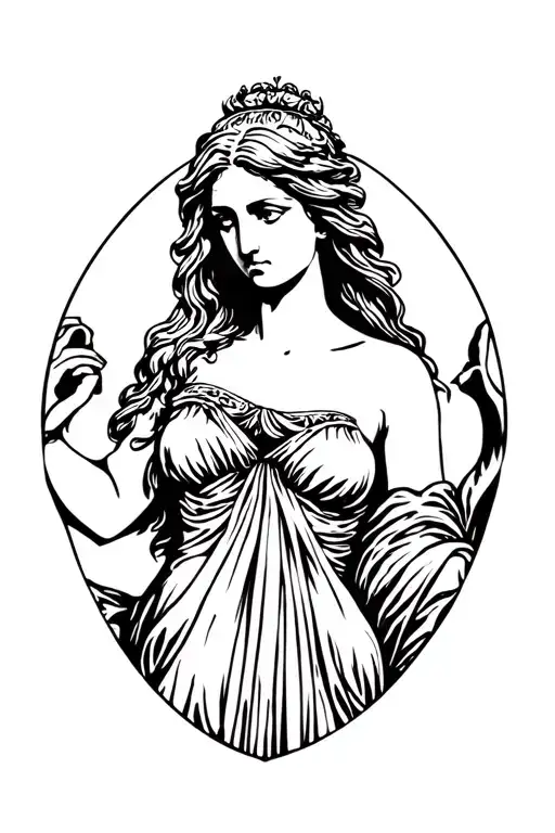 Aphrodite the goddess of love tattoo tattoo design idea