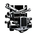 Peterbilt tools intertwined tattoo design idea