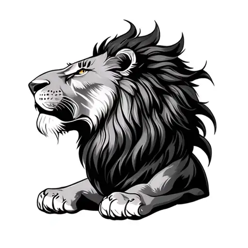 Sri Lankan Lion tattoo design idea