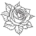 Rumdul flower with rose and Angkor wat tattoo design idea