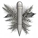 Ogham tattoo design idea