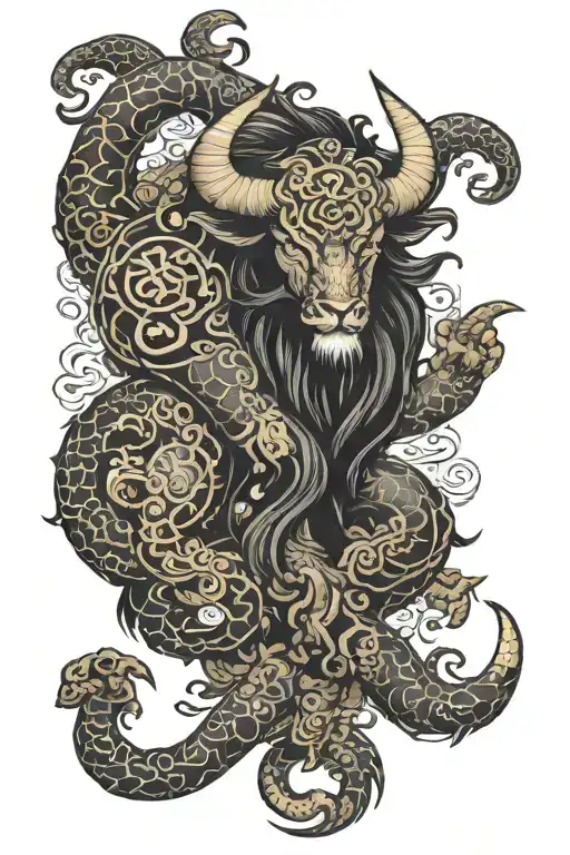 taurus scorpio libra zodiac sign tattoo design idea