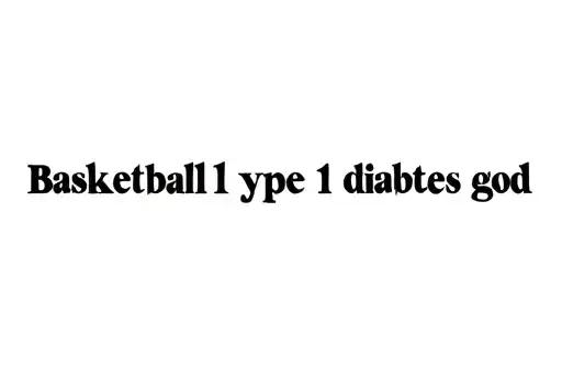 "Basketball type 1 diabetes god" tattoo design idea