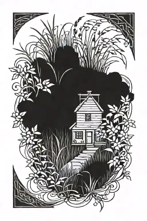 grass is always greener tattoo design idea