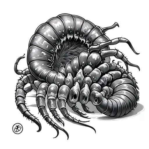 human centipede tattoo design idea