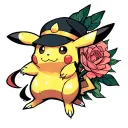 Pikachu dark fantasy tattoo design idea