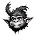 Norway cute troll tattoo design idea