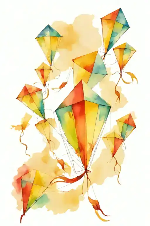 kites tattoo design idea