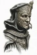 King Baldwin IV with the mask tattoo design idea