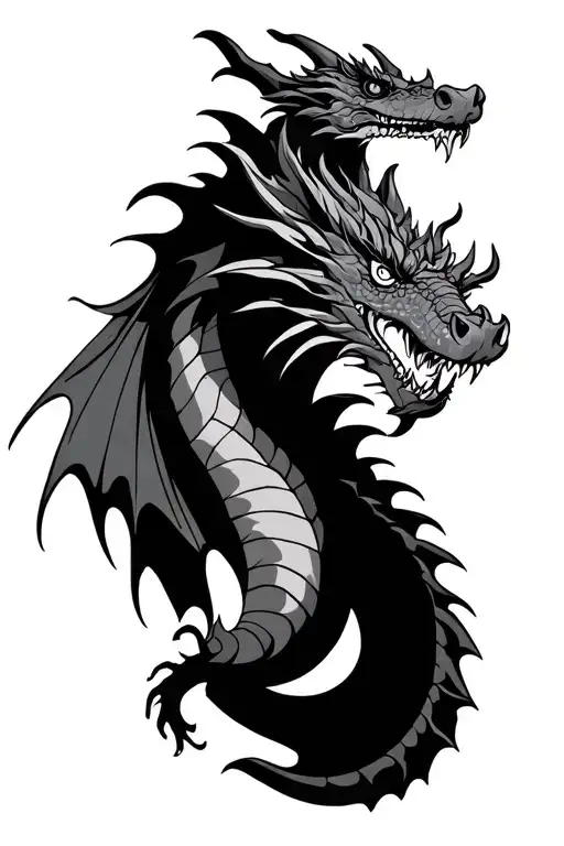 Dragon Meleys house of the dragon tattoo design idea
