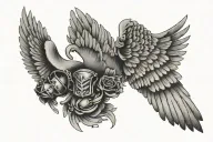 Airborne Wings tattoo design idea