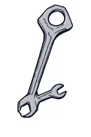 stitch with a wrench tattoo design idea