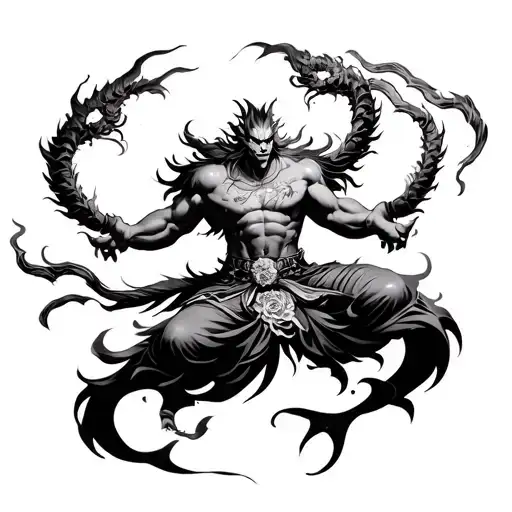 raijin aldrwn tattoo design idea