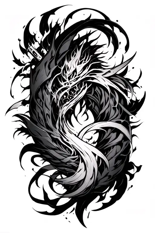 Ain's chaos seed from elsword but it's a forearm sleeve tattoo design idea