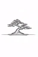 bonsai tree tattoo design idea