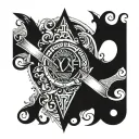 Yahweh always with me tattoo design idea