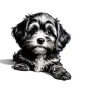 Cockapoo tattoo design idea