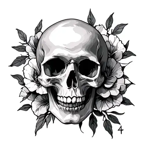 memento mori written tattoo design idea