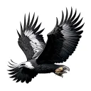 vulture soaring bird tattoo design idea