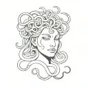 medusa head tattoo design idea