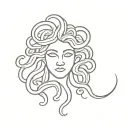 medusa head tattoo design idea