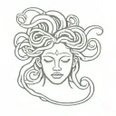 medusa head tattoo design idea
