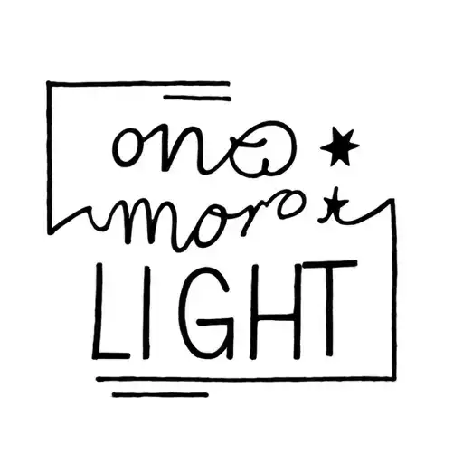 "one more light" stars shining tattoo design idea