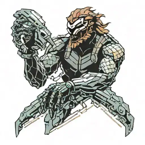 venom snake from metal gear solid tattoo design idea