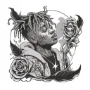 juice wrld 999 tattoo design idea